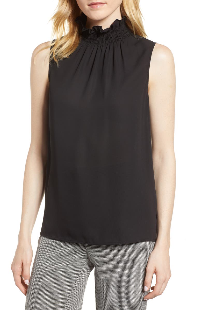 Vince Camuto Ruffle Neck Blouse, Main, color,