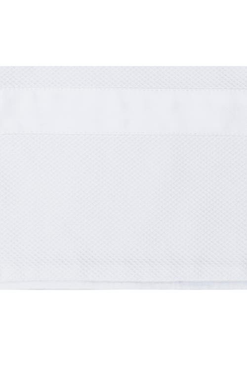 Matouk Louise Piqué Boudoir Pillow Sham In White
