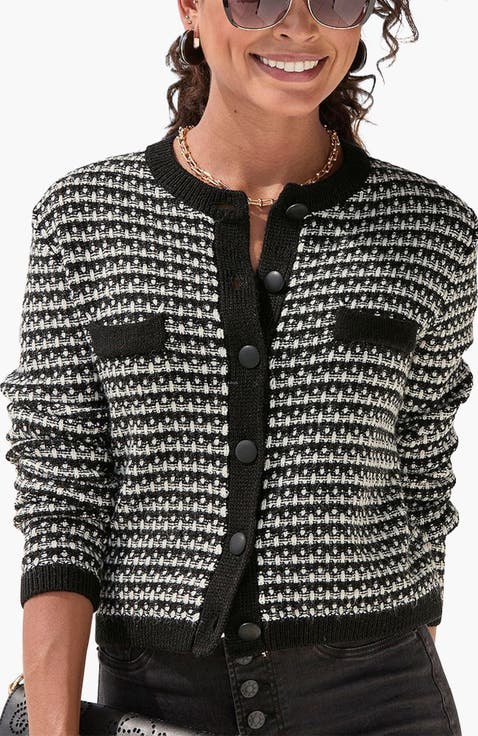 Tweed Look Cardigan
