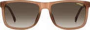 Carrera Eyewear C Flex 57mm Gradient Rectangle Sunglasses