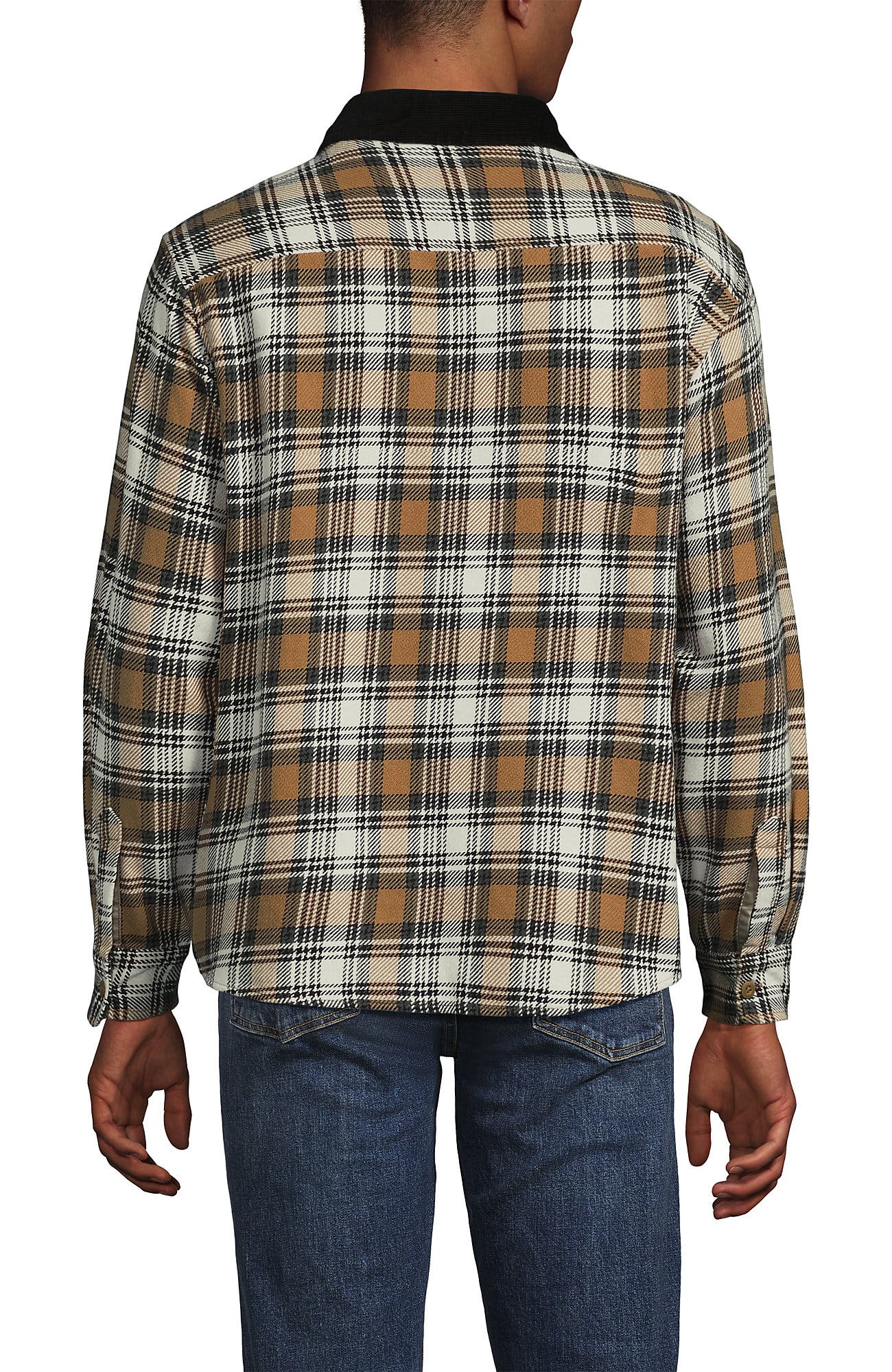 Authentic Flannel Shirt with Corduroy Collar - image 2