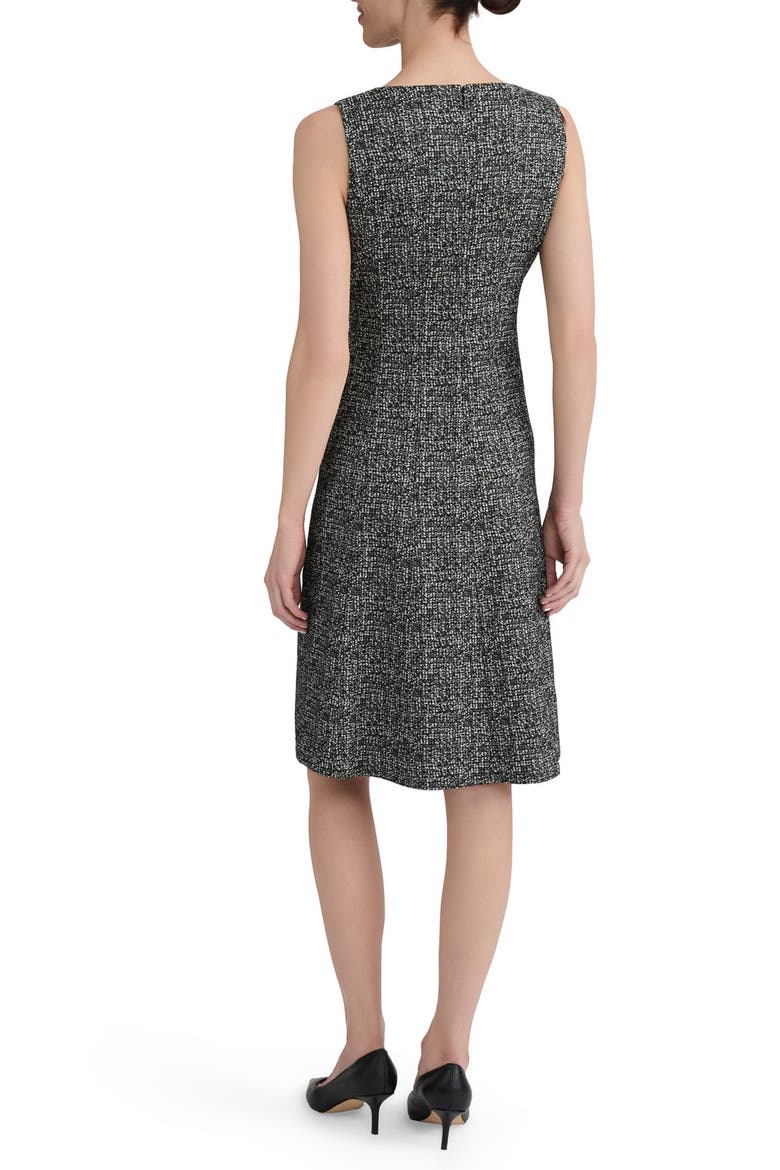 Multi Seam Fit & Flare Dress, Alternate, color, BLACK/ WHITE