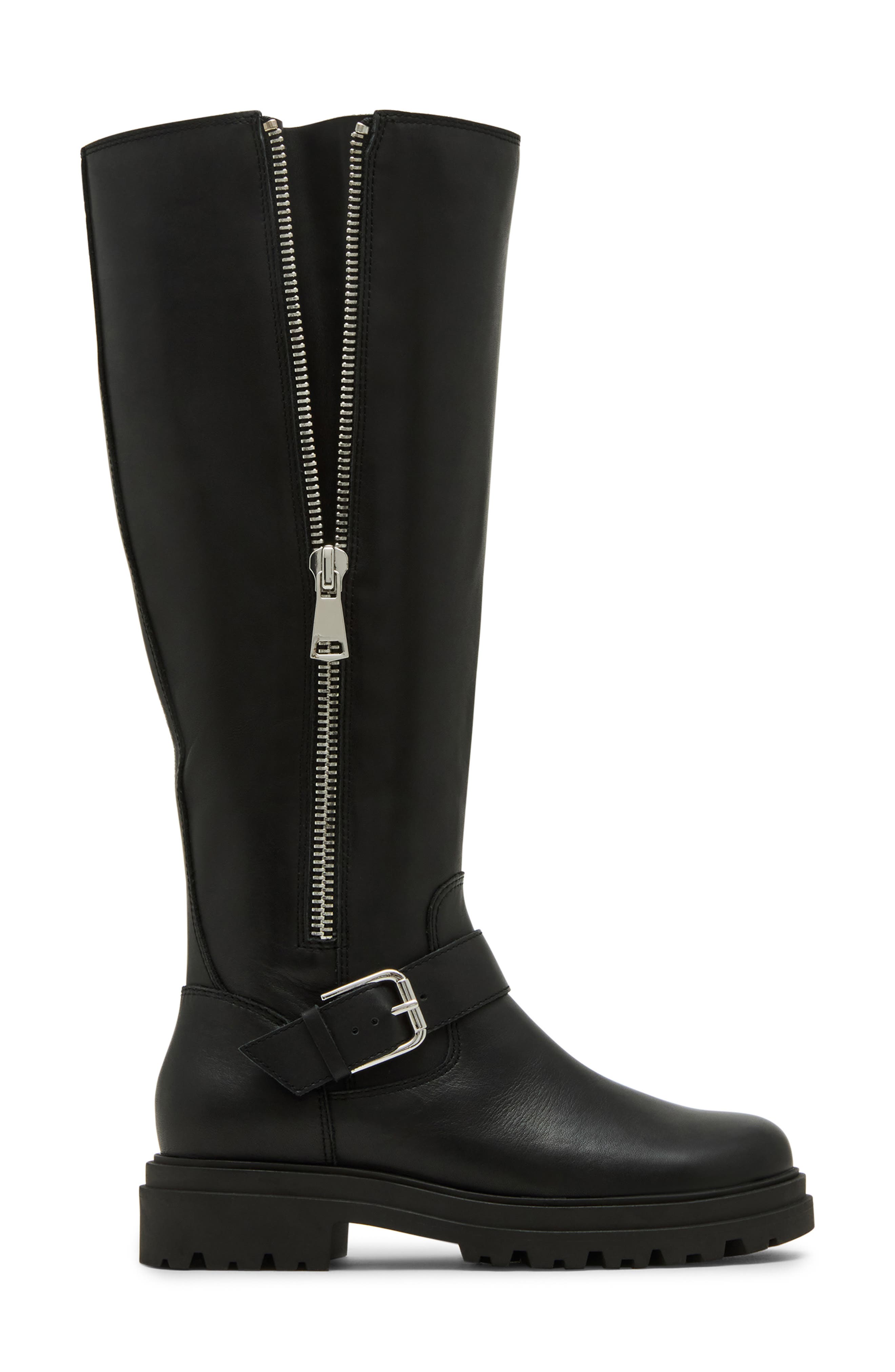 Blondo Taylor Lug Sole Boot, Alternate, color, Black Leather