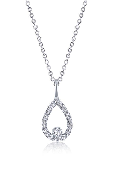 Nordstrom Station Necklace LAFONN Silver factory Cz Diamond Necklace