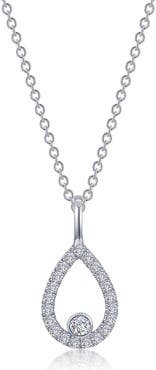 Lafonn Simulated Diamond Pear Pendant Necklace