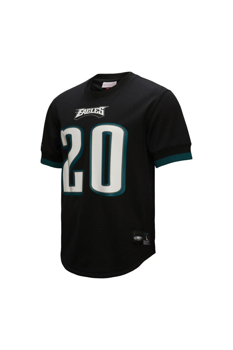 Men's Mitchell & Ness Brian Dawkins Black Philadelphia Eagles Retired Player Name & Number Mesh Top, Alternate, color, Black