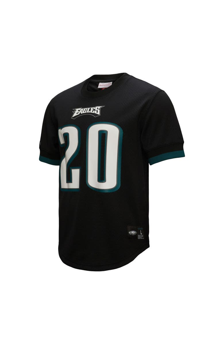 Mitchell & Ness Men's Mitchell & Ness Brian Dawkins Black Philadelphia Eagles Retired Player Name & Number Mesh Top, Alternate, color, Black