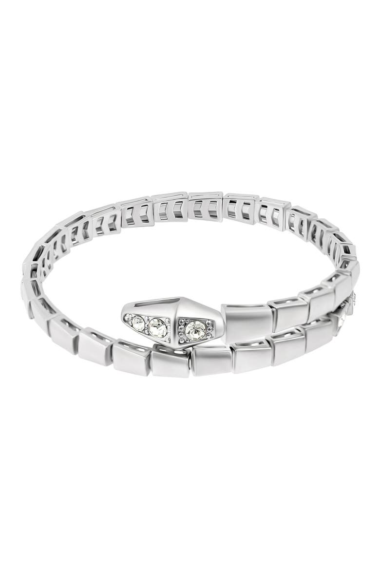 Snake Wrap Cuff, Main, color, SILVER