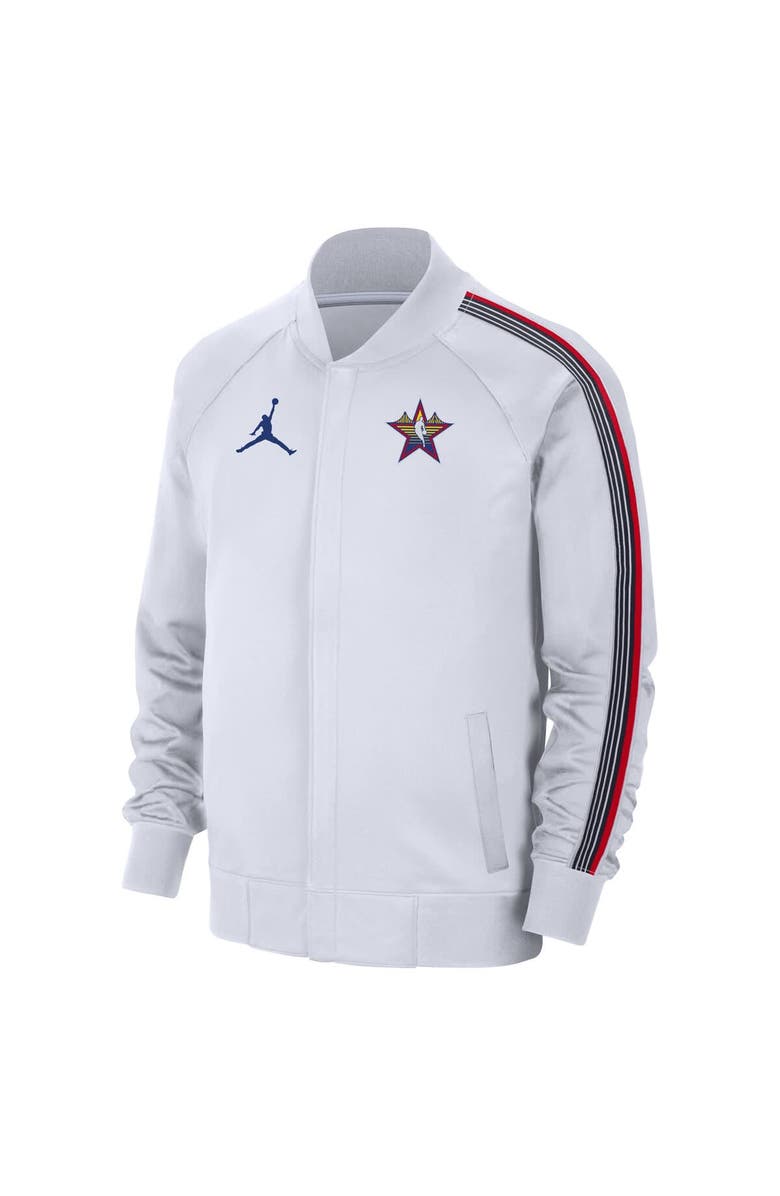 Jordan Brand Men's Jordan Brand  White 2025 NBA All-Star Game Authentic On Court Full-Snap Game Jacket, Alternate, color, 