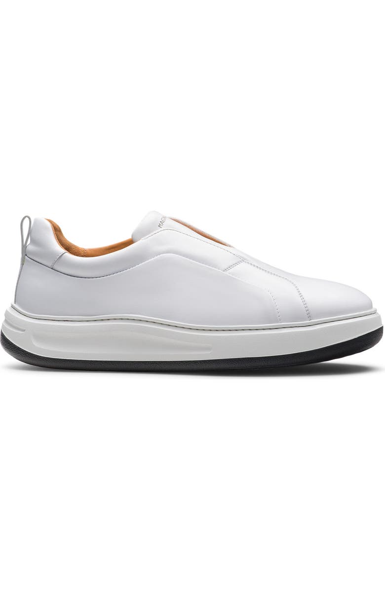 Magnanni Serino Laceless Slip-On Sneaker, Alternate, color, White