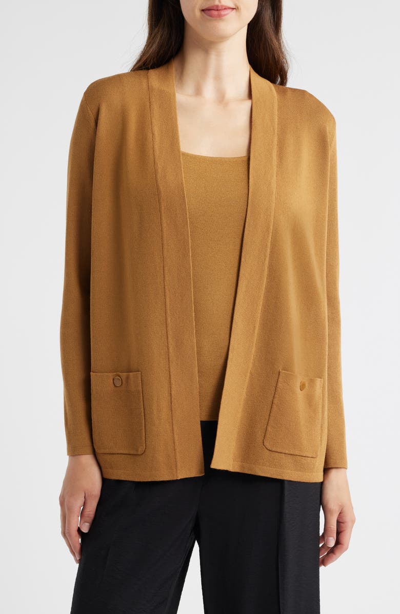 Anne Klein Malibu Open Front Cardigan, Main, color,