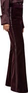 Reiss Elia Satin Stripe Velvet Flare Pants