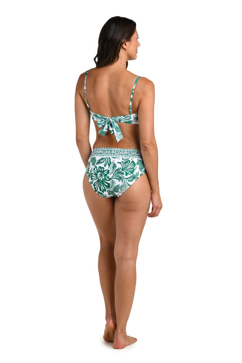 Botanical Brocade Cutout Bikini Top, Alternate, color, JUNGLE