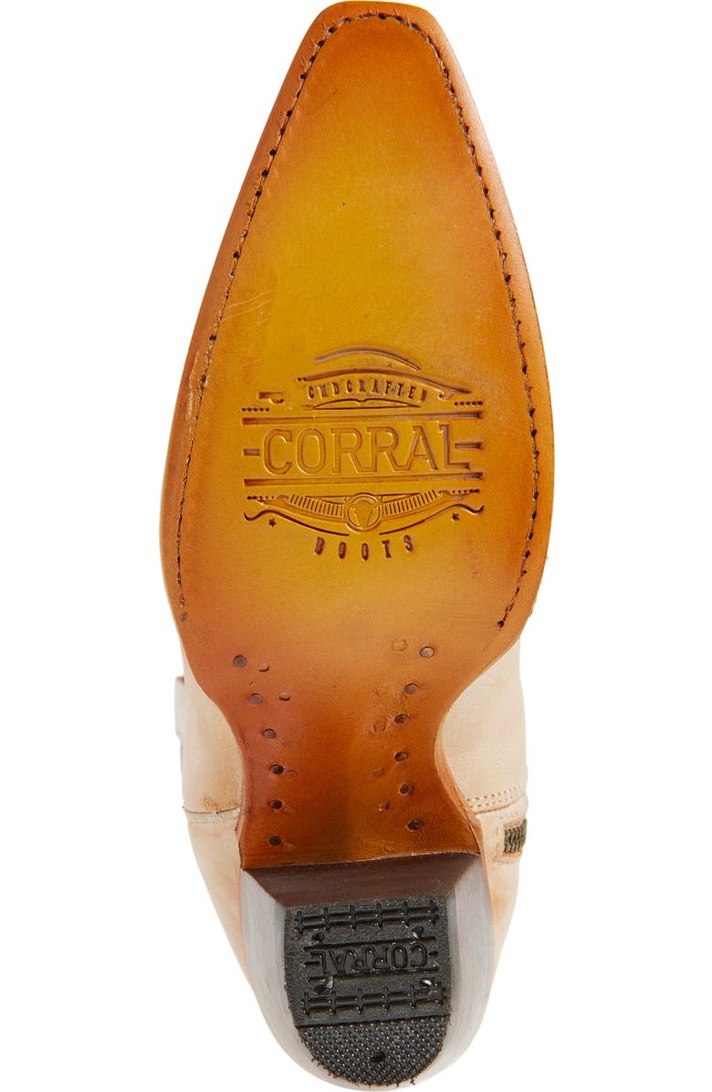 CORRAL Embroidered Western Boot, Alternate, color, Bone