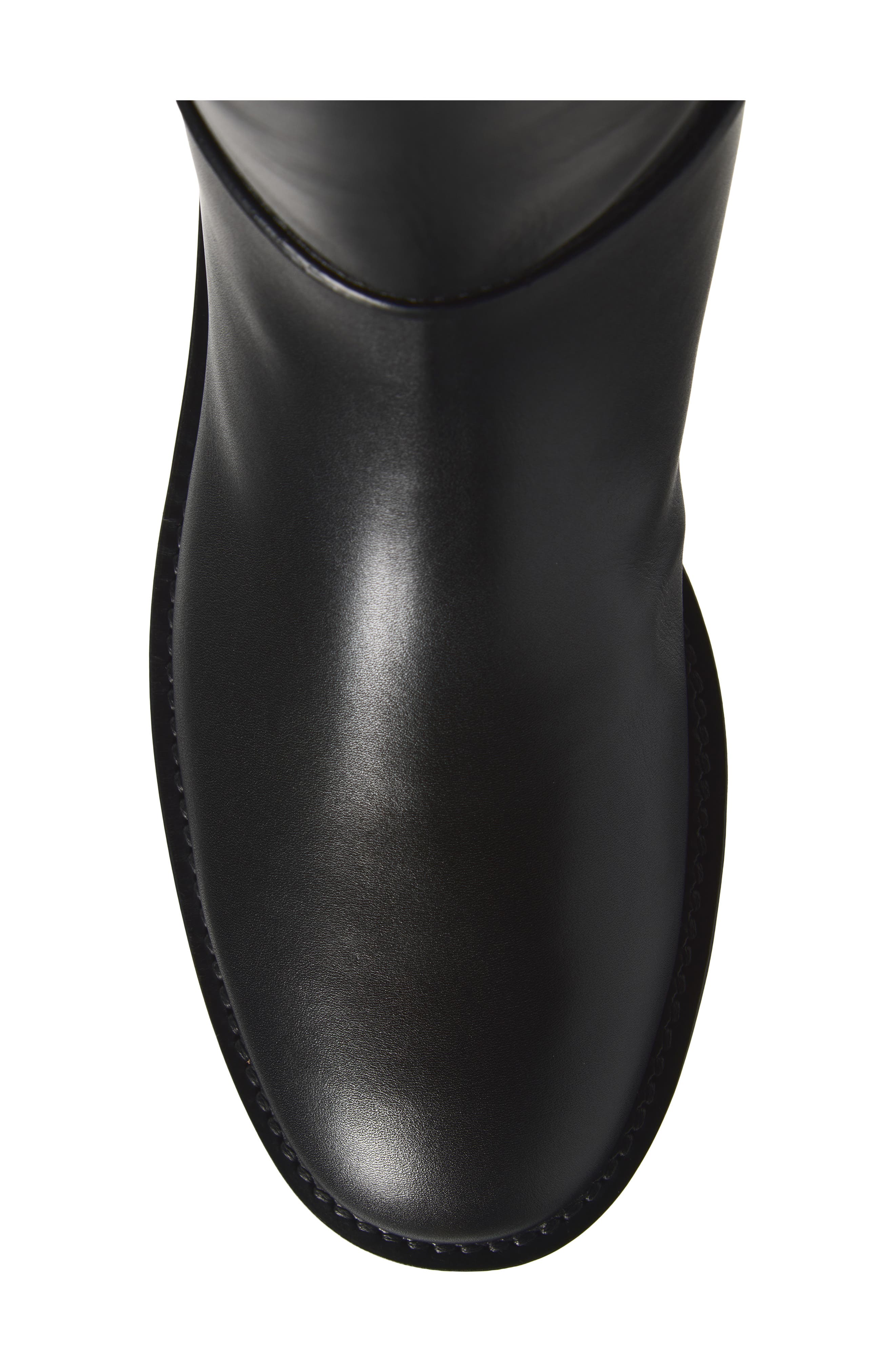 Étrier Leather Knee High Boot, Alternate, color, BLACK