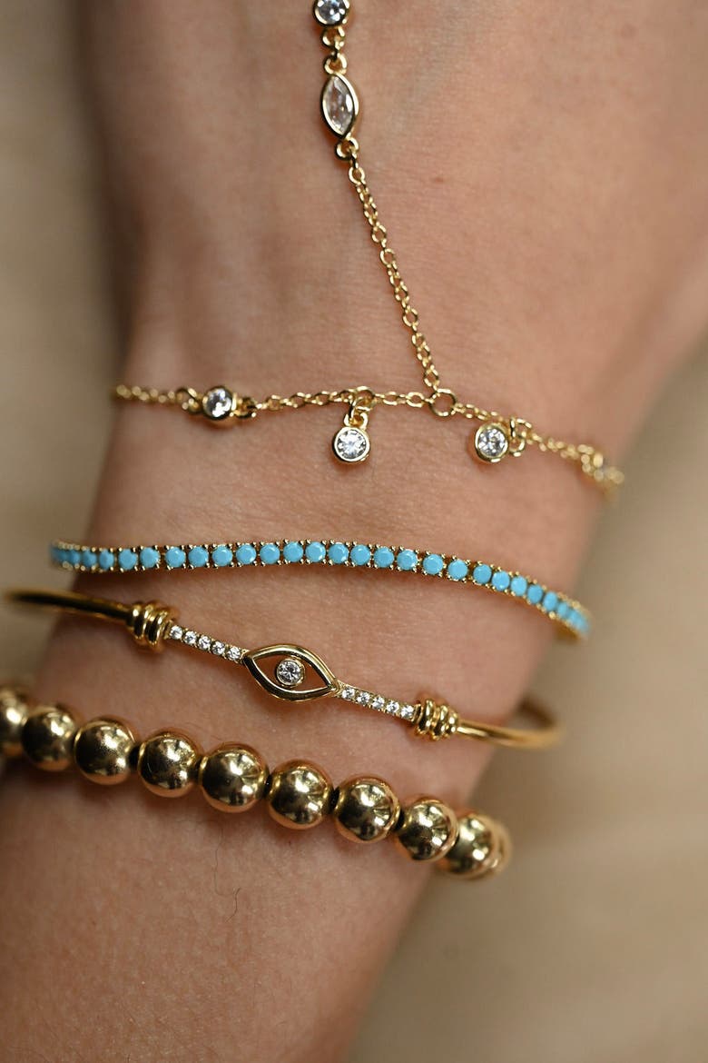 Turquoise Everyday Tennis Bracelet, Alternate, color, Turquoise
