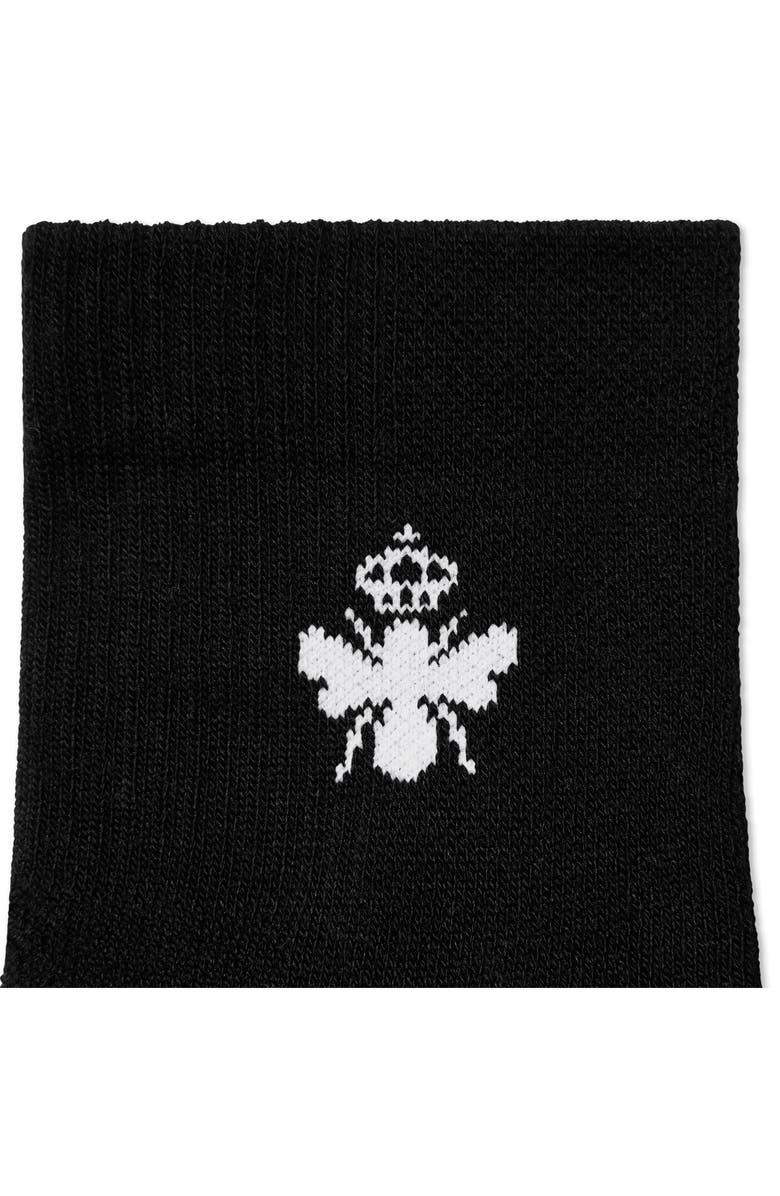 Bombas Core Solid All Sport Quarter Crew Socks, Alternate, color, Black/ Neon Peach