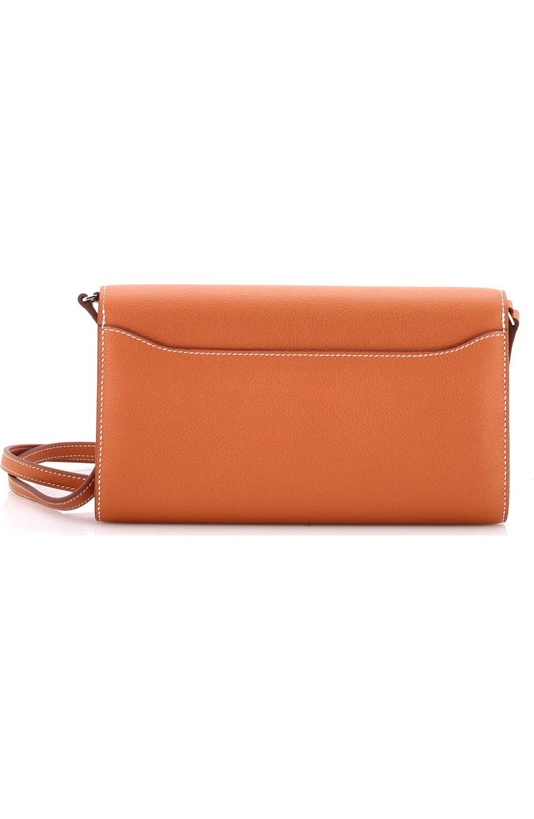 Pre-Owned Hermes Constance To Go Wallet Evercolor, Alternate, color, Gold
