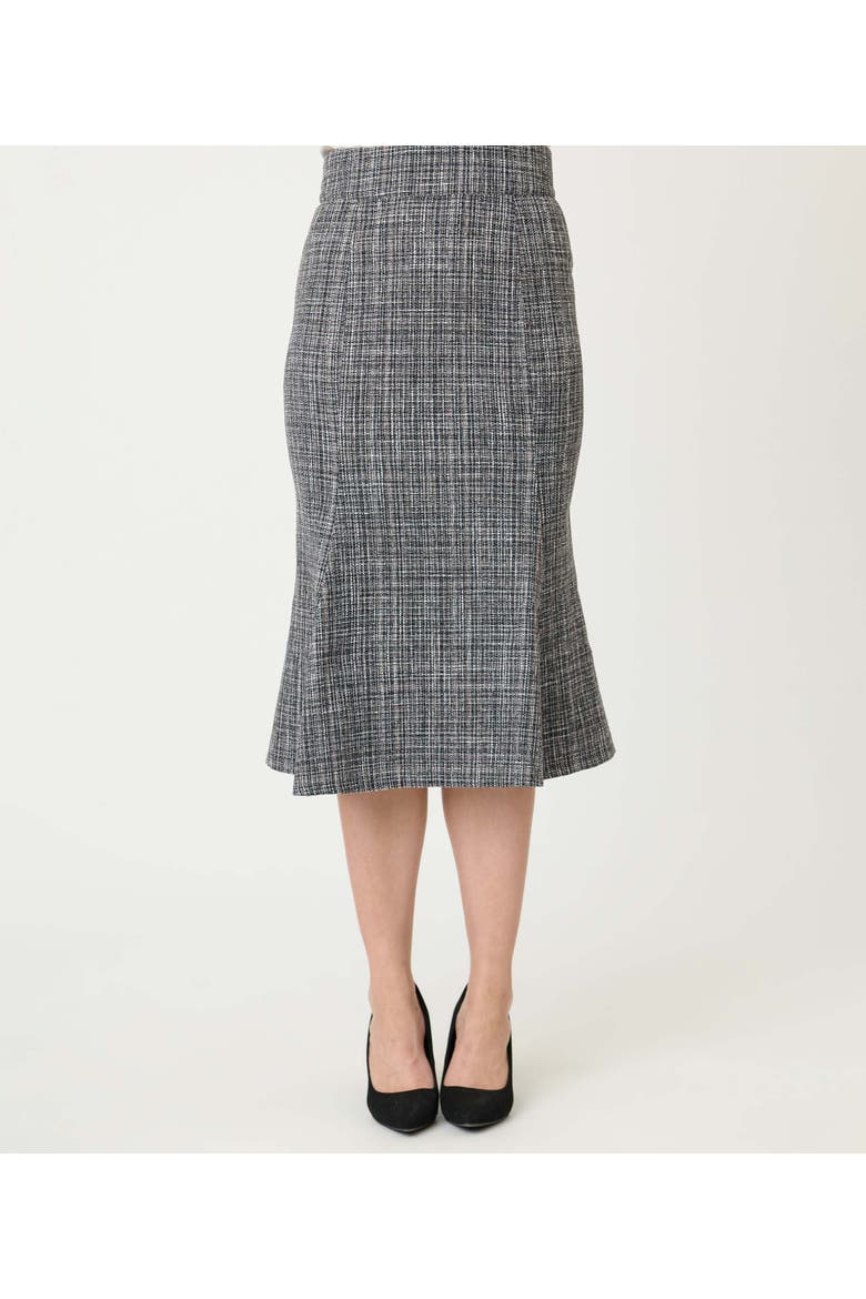 Tweed Tina Trumpet Skirt, Alternate, color, Grey Tweed