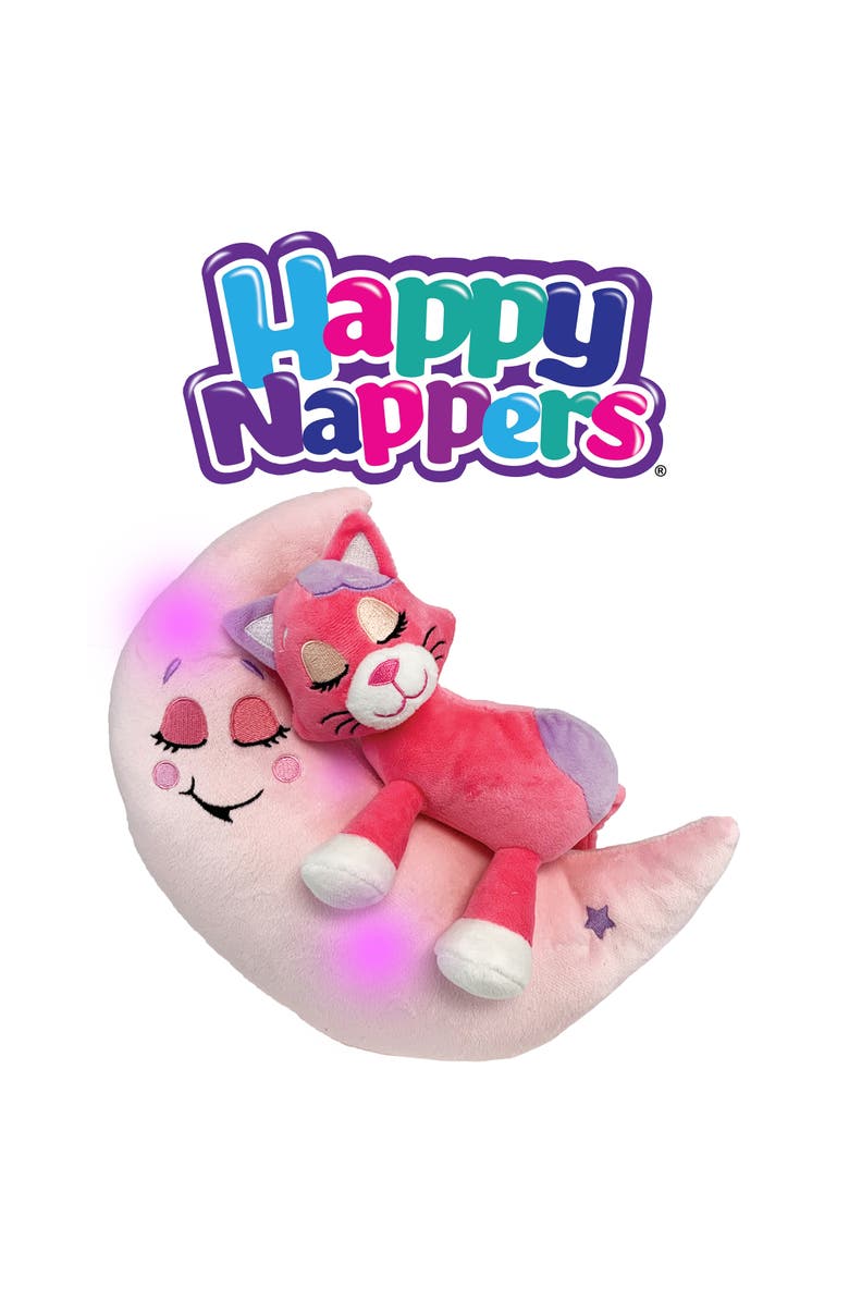 Happpy Nappers Lullabrites Lullabrites Moon Pet Pink Cat Plush, Alternate, color, Multicolored