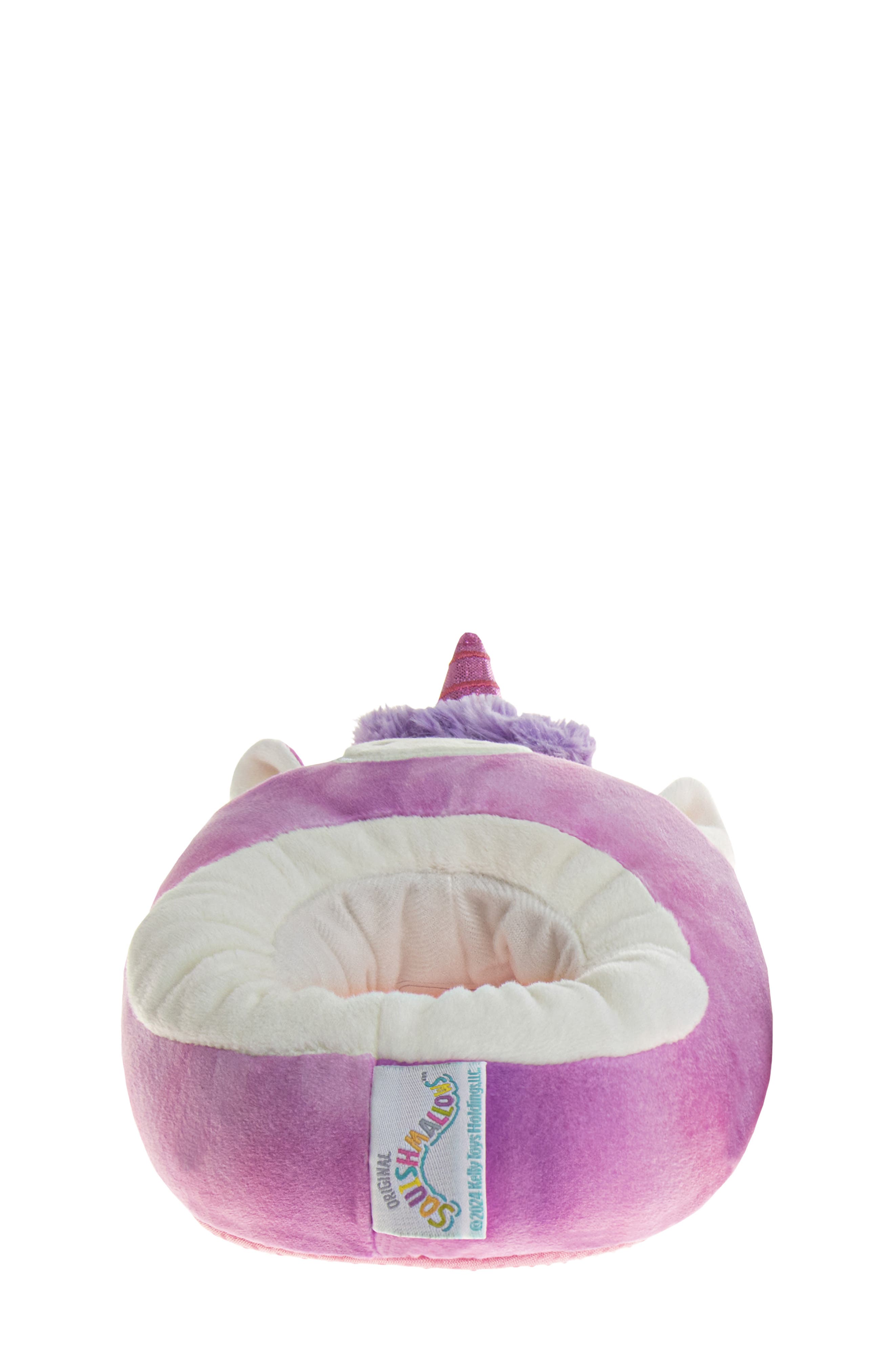 JOSMO Kids' Squishmallows Lola the Unicorn Plush Slipper, Alternate, color, Tie Dye/ Purple