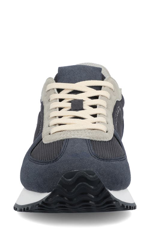 Journee Collection Flow Casual Sneaker In Blue