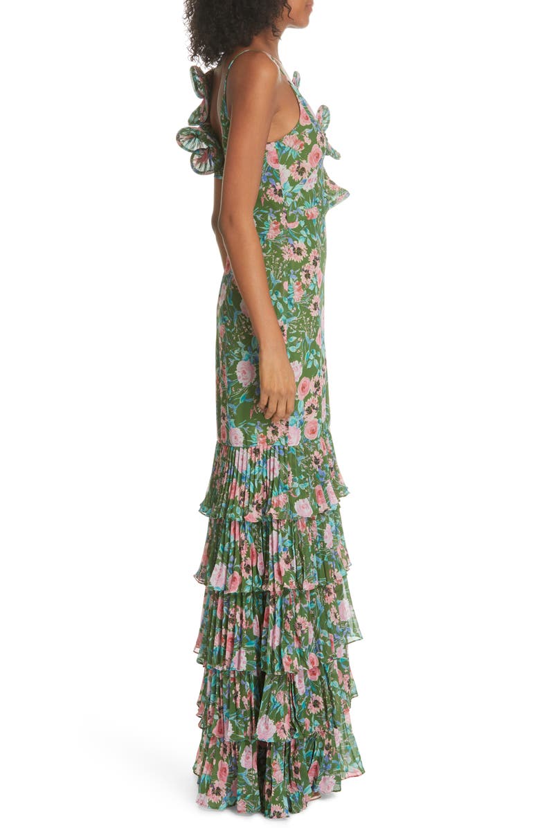 AMUR Esme Floral Print Dress, Alternate, color, 