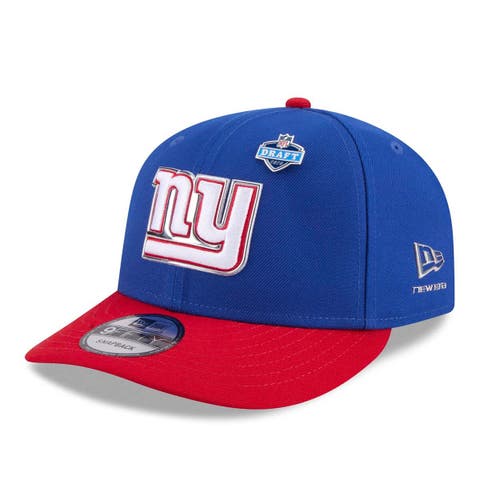 Men's New Era  Royal/Red New York Giants 2026 NFL Draft On Stage Pre-Curved 9FIFTY Snapback Hat