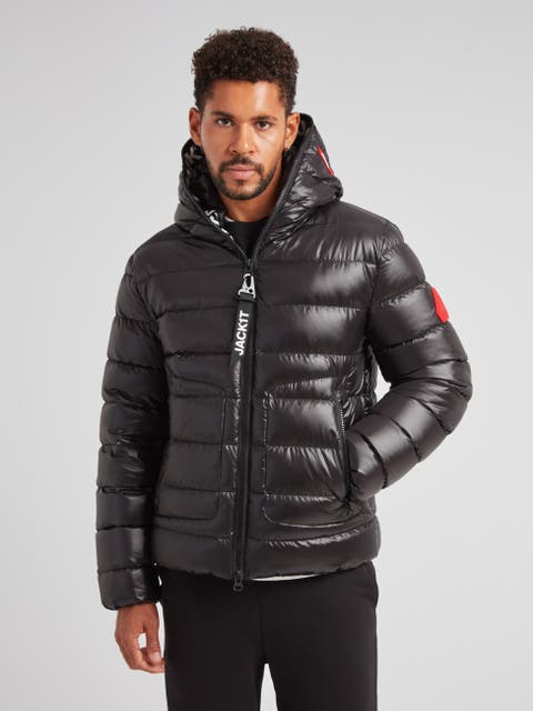 R4D Tramline Hooded Puffer Jacket