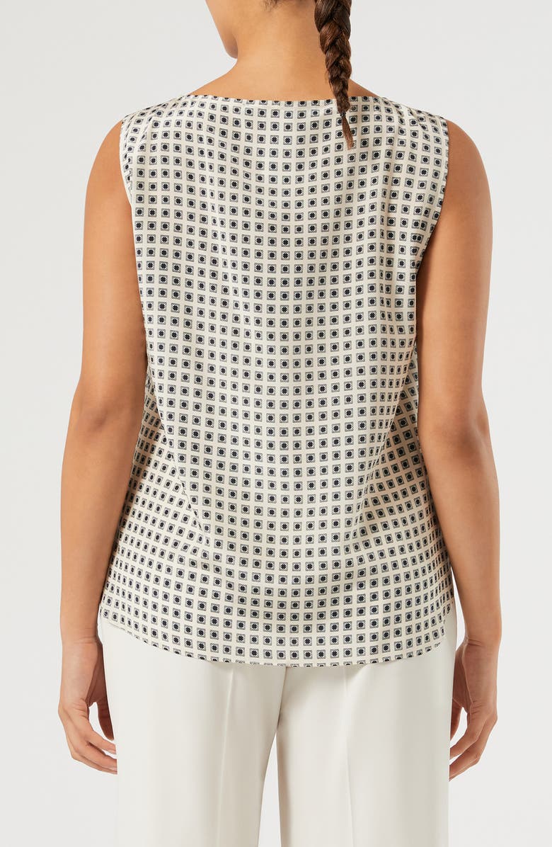 Marina Rinaldi Fauna Silk Shell, Alternate, color, Ivory