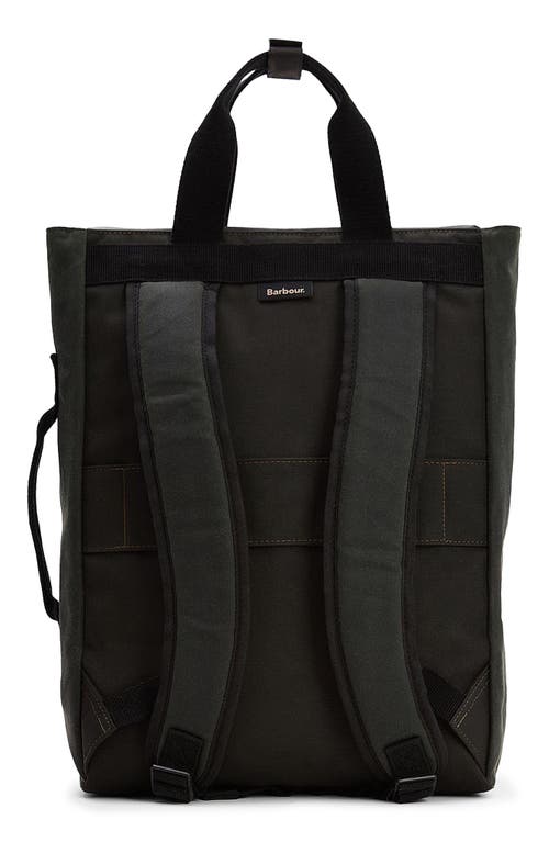 Barbour Field Wax Tartan-trimmed Backpack