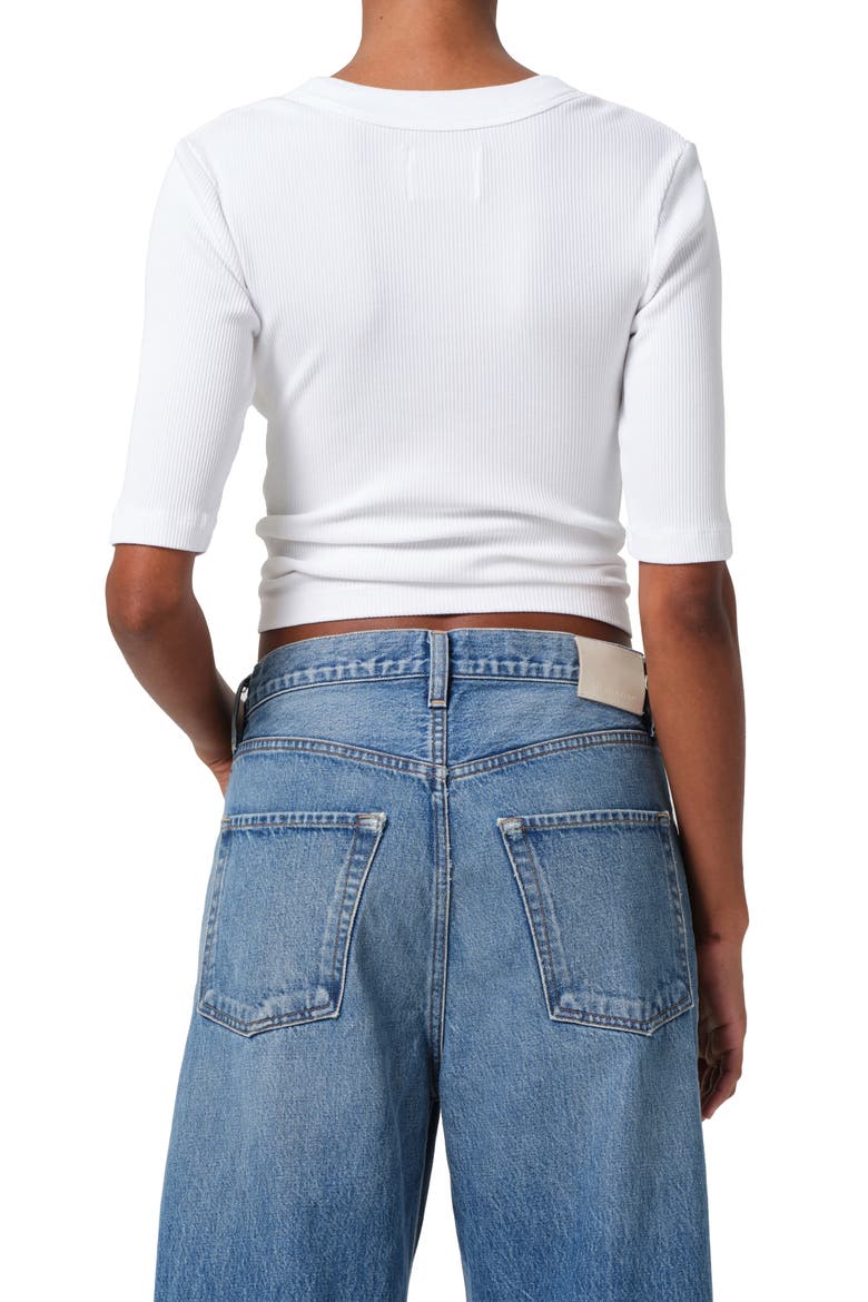 Nali Rib Henley, Alternate, color, WHITE