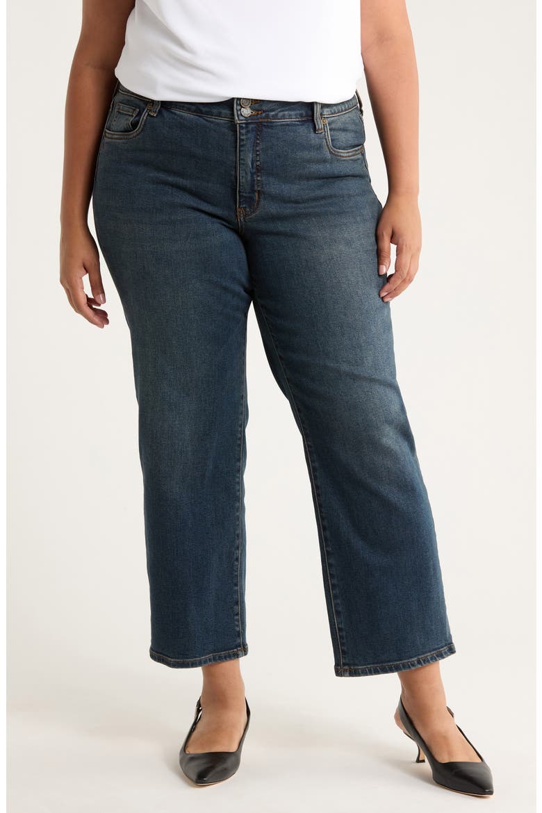 Lucy High Waist Wide Leg Jeans, Main, color, SILENE