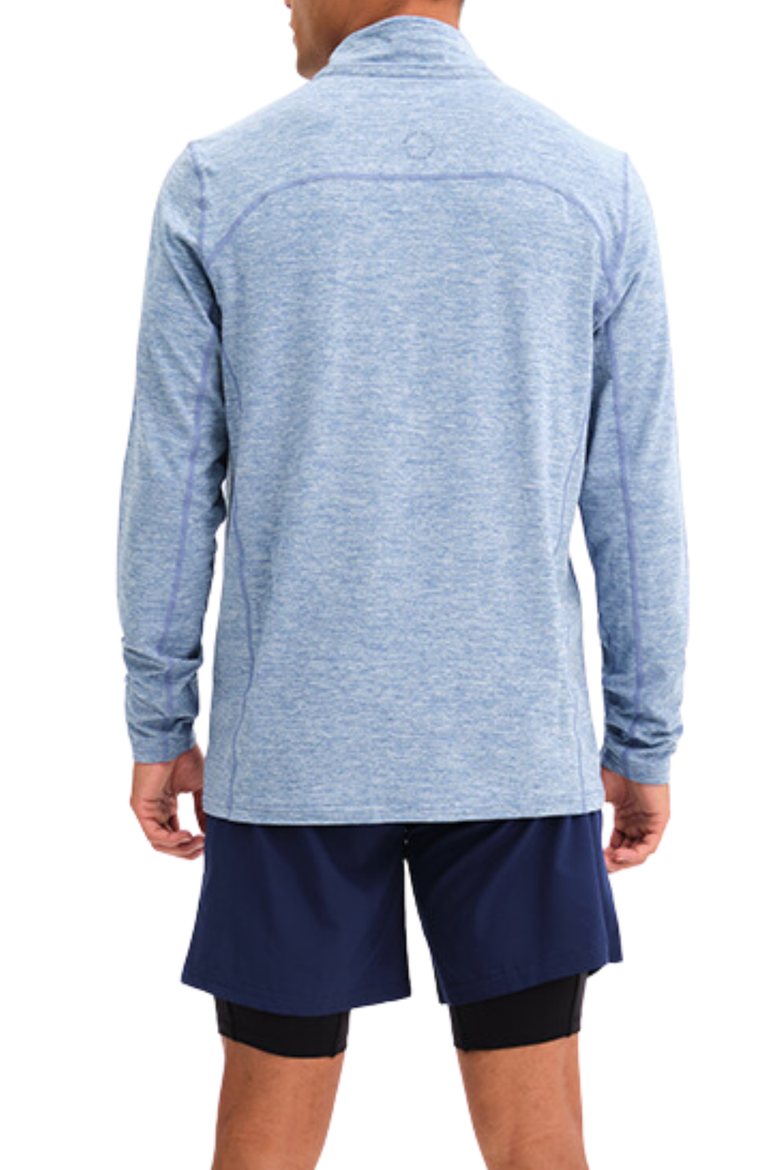 Purus Lightweight Quarter-Zip Midlayer, Alternate, color, Coronet Blue