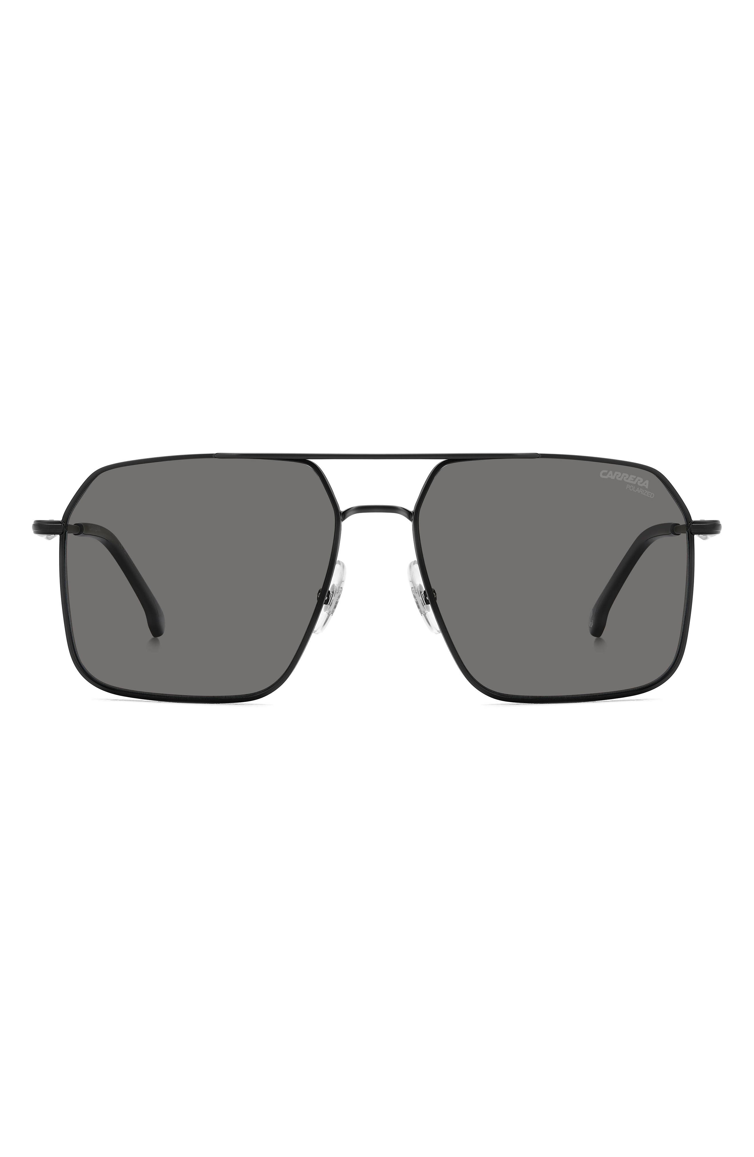 Carrera Eyewear 59mm Polarized Aviator Sunglasses