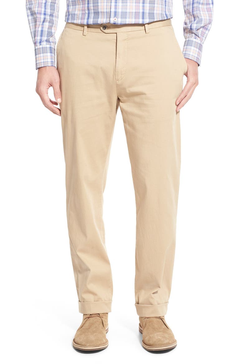 Stretch Cotton Pants, Main, color, KHAKI