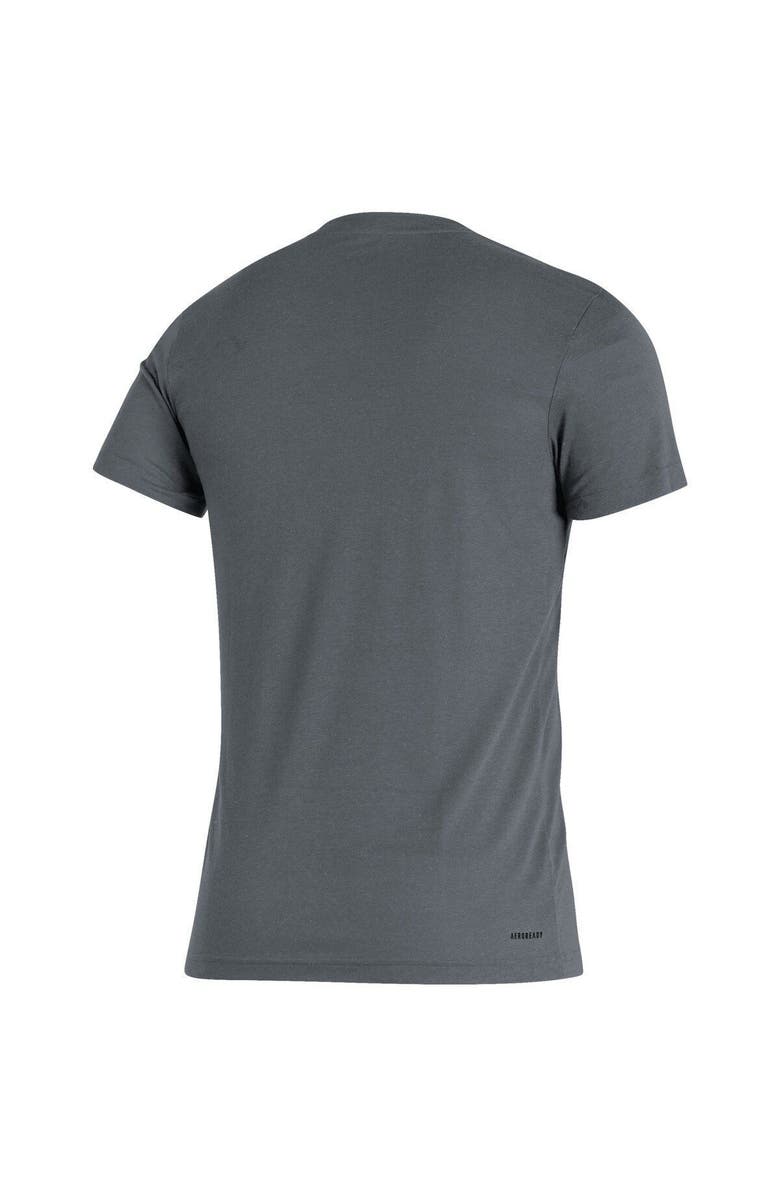 adidas Men's adidas Heathered Gray Miami Hurricanes Vintage Logo Tri-Blend T-Shirt, Alternate, color,