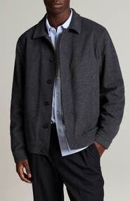 Vince Brushed Wool Bomber Jacket