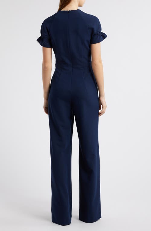 Shop Black Halo Patel Jumpsuit In Pacific Blue