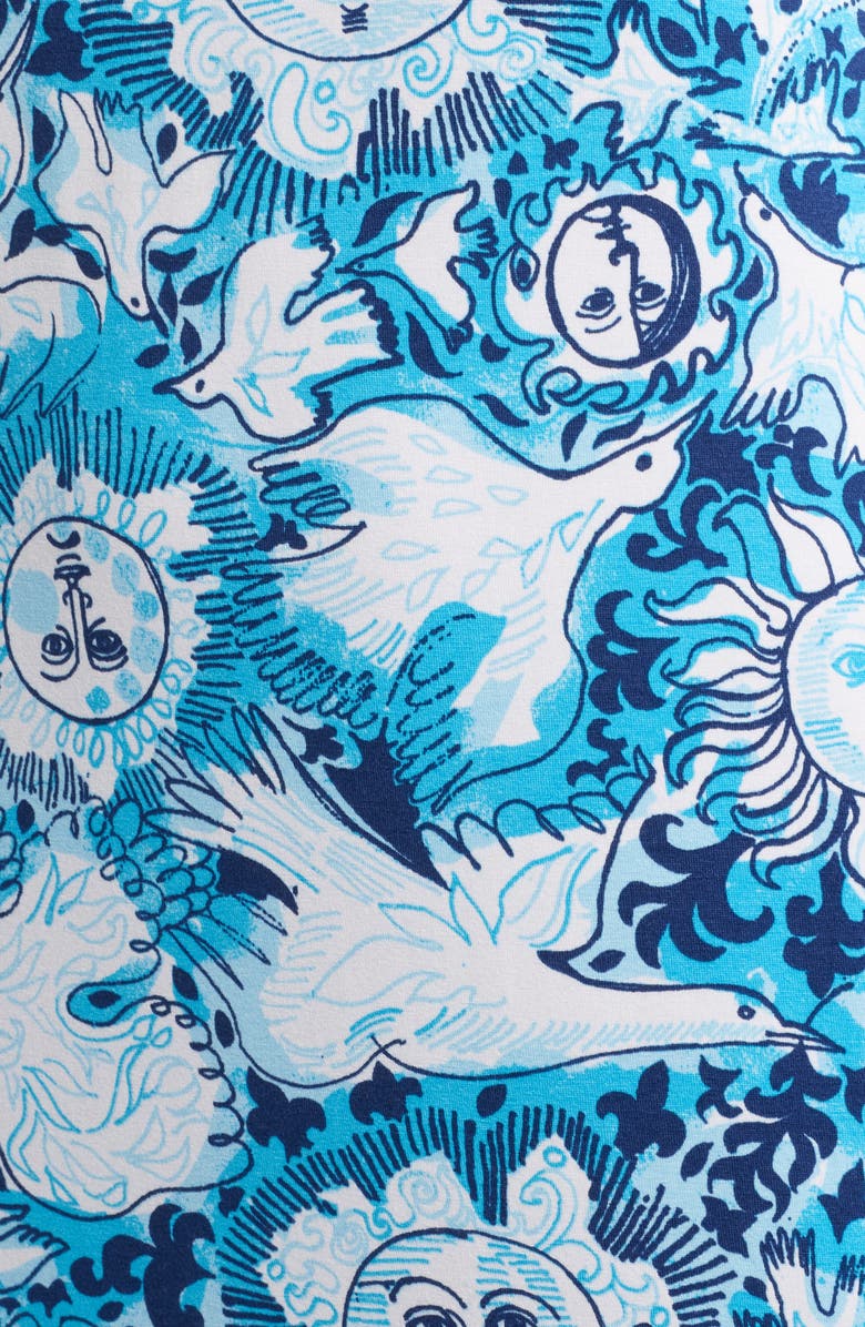 Lilly Pulitzer<sup>®</sup> Breena Seagull Print Maxi Dress, Alternate, color, 