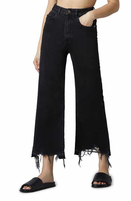 DL1961 Hepburn High Waist Crop Wide Leg Jeans