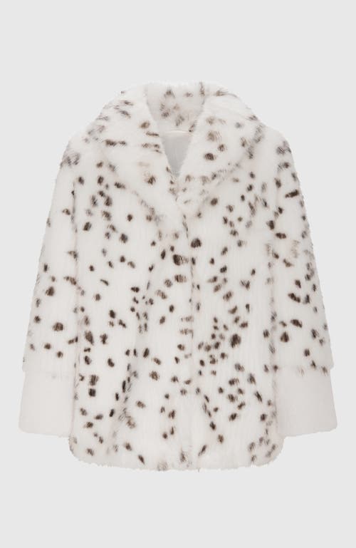 Lyla Grant Fur-free Fox & Mink (faux Fur) Jacket In White