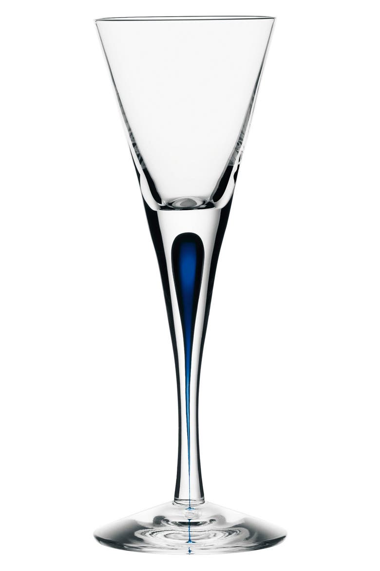 'Intermezzo' Schnapps Glass, Main, color, CLEAR/ BLUE