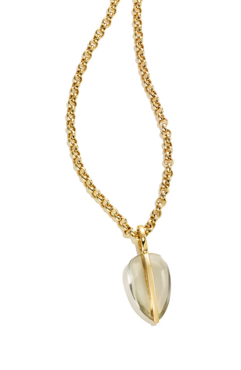 BY PARIAH Small Pebble Pendant, Main, color, Green Amethyst