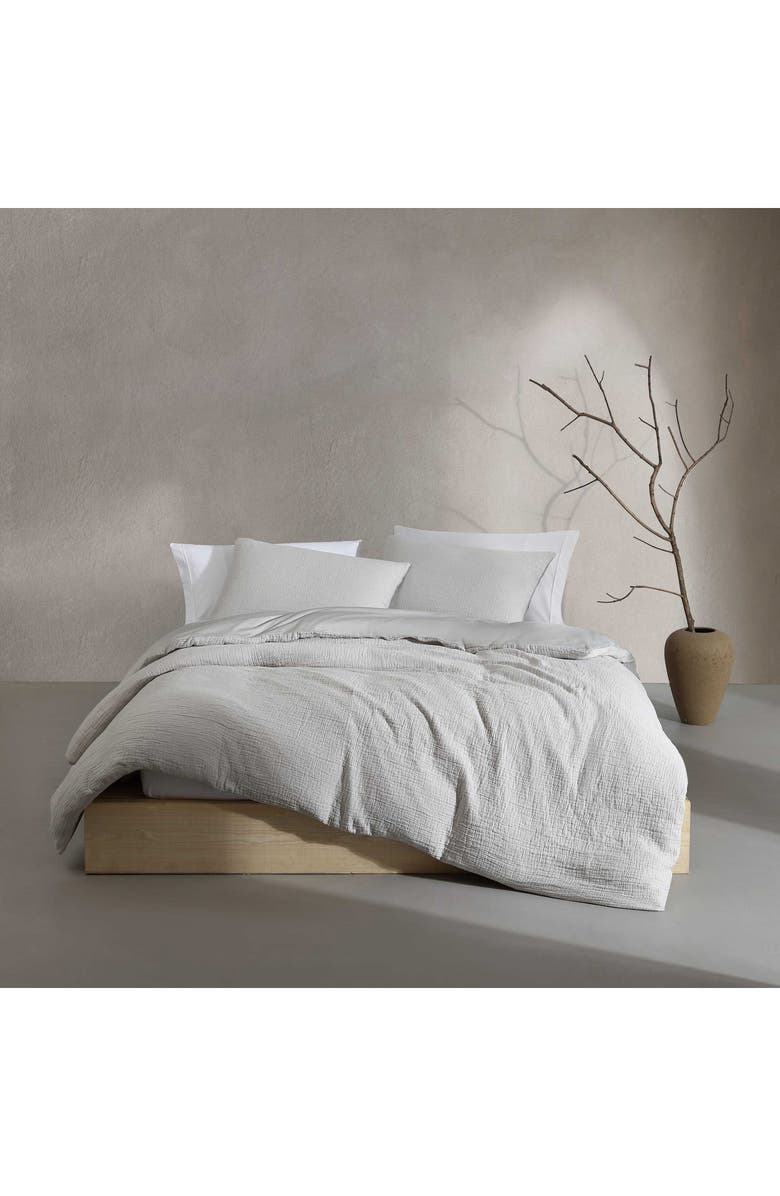 Calvin Klein Home Washed Textured Reversible Comforter Set, Alternate, color, Medium Grey