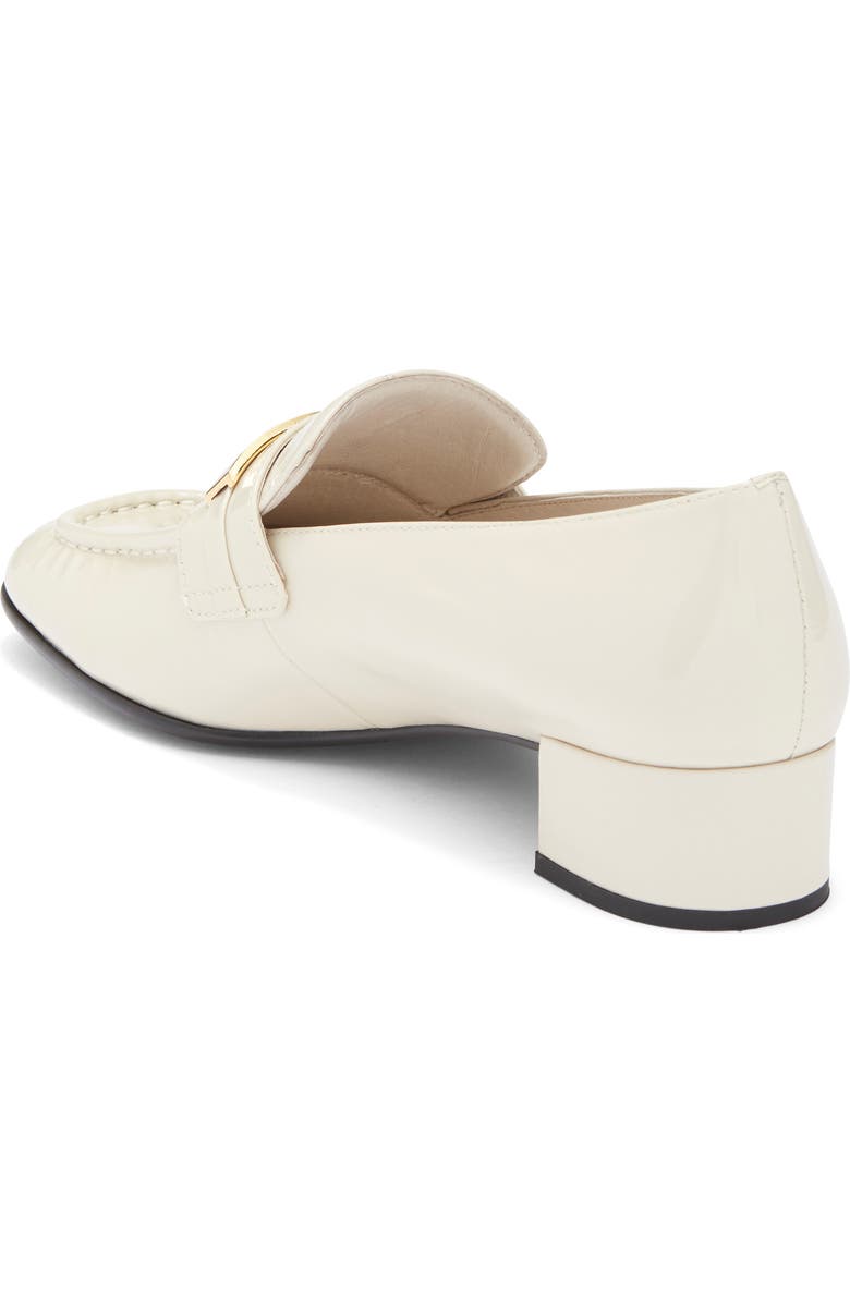 Jeffrey Campbell Book Smart Bit Loafer Pump, Alternate, color, Ivory Crinkle Patent