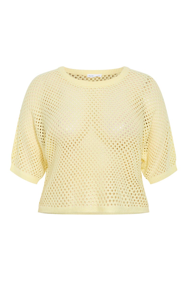 Open Stitch Sweater, Alternate, color, LEMON ZEST