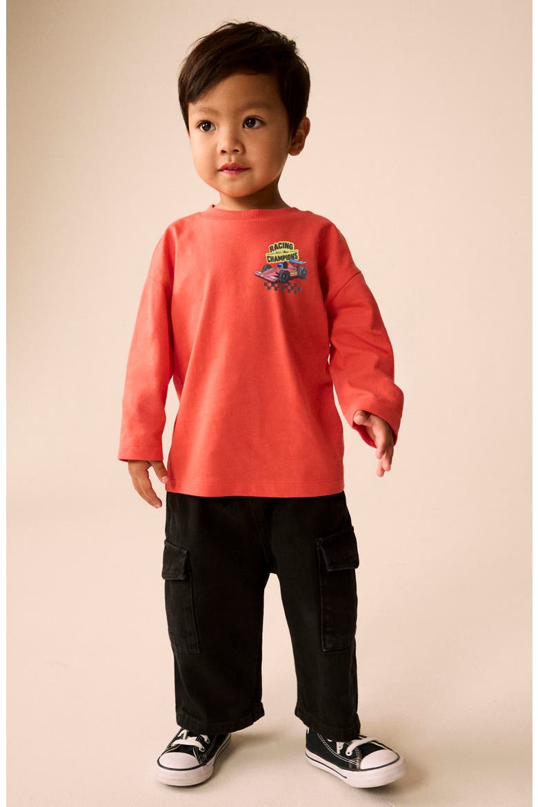 Kids' Racing Champion Long Sleeve Graphic T-Shirt, Alternate, color, RED
