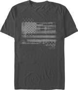 Lost Gods Men's Monochromatic American Flag Short Sleeve Graphic T-shirt
