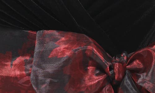 Eliza J Sleeveless Surplice Bodice Gown In Multi